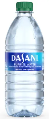 Subway Dasani Water Menu Price
