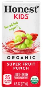 Honest Kids Super Fruit Punch Menu Price