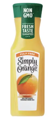 Simply orange Menu Price