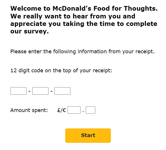 Mcdfoodforthoughts Survey Offer